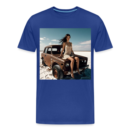 Warten auf irgendwas | Männer Premium T-Shirt - Königsblau