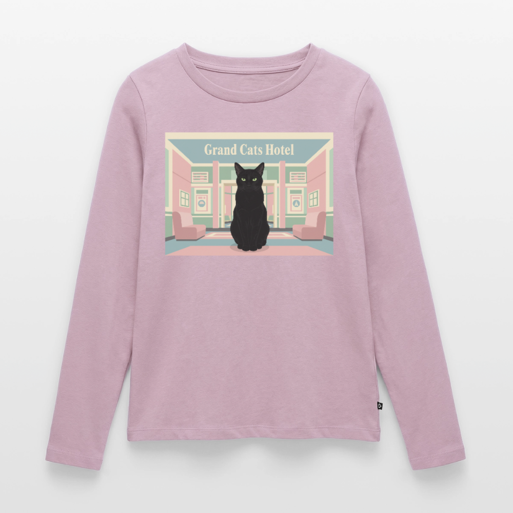 Grand Hotel Krümel | Frauen Premium Bio Langarmshirt - Altrosa