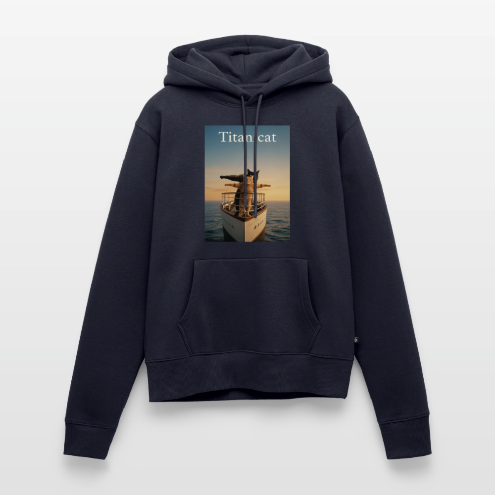 Titanicat – Ich bin der König der Kratzbäume | Frauen Premium Hoodie - Navy