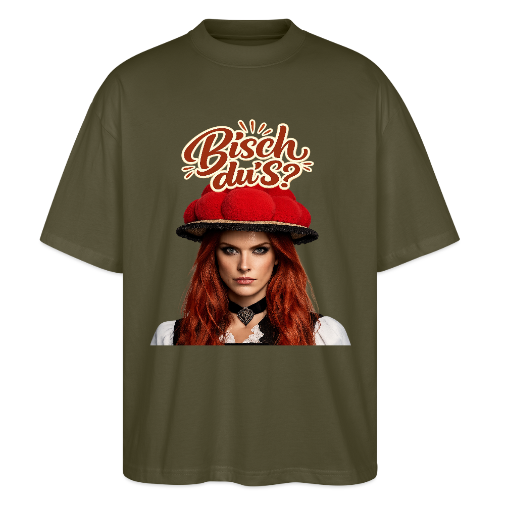 Bisch du’s? – Schwarzwaldmädel  | Stanley/Stella Oversized Unisex Bio T-Shirt Blaster - Khaki
