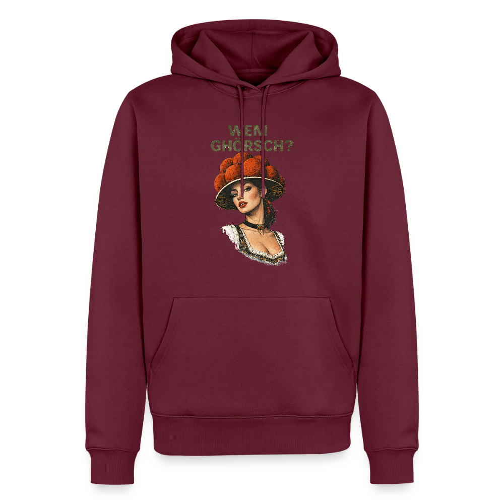 Wem ghörsch? – Schwarzwald Edition | Männer Premium Hoodie - Burgunderrot