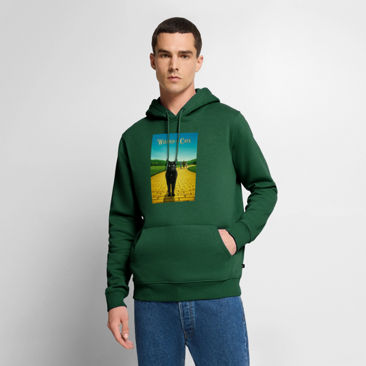 Wizard of Cats – Der gelbe Weg gehört Krümel | Männer Premium Hoodie - Flaschengrün