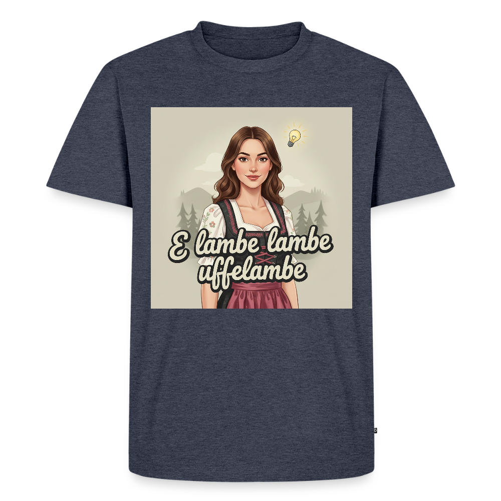 E Lambe, lambe, uffelambe – Alemannischer Geistesblitz | Männer Premium T-Shirt - Jeansblau 