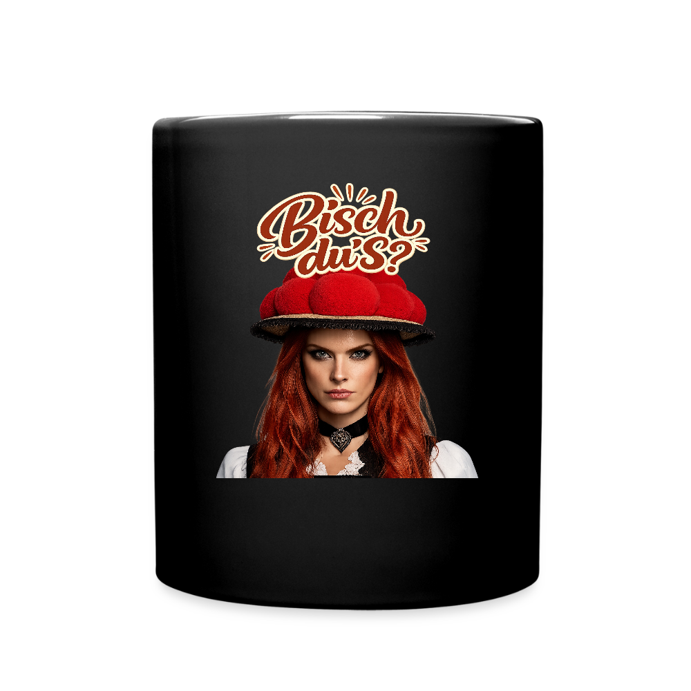 Bisch du’s? – Schwarzwaldmädel | Tasse einfarbig - Schwarz