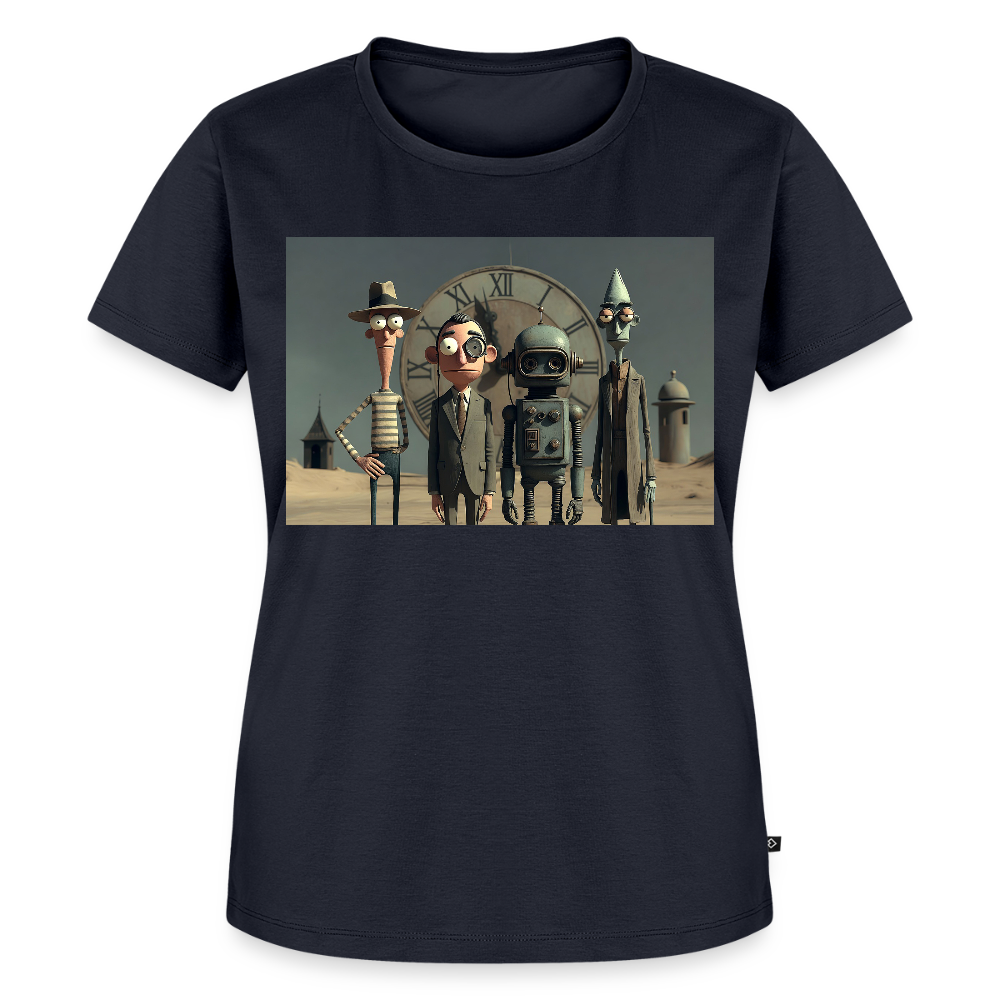 Pünktlich zu spät – Die seltsame Gesellschaft | Frauen Premium T-Shirt - Navy