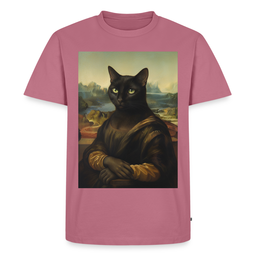 Mona Lisa… aber es ist eine Katze | Männer Premium T-Shirt - Mauve