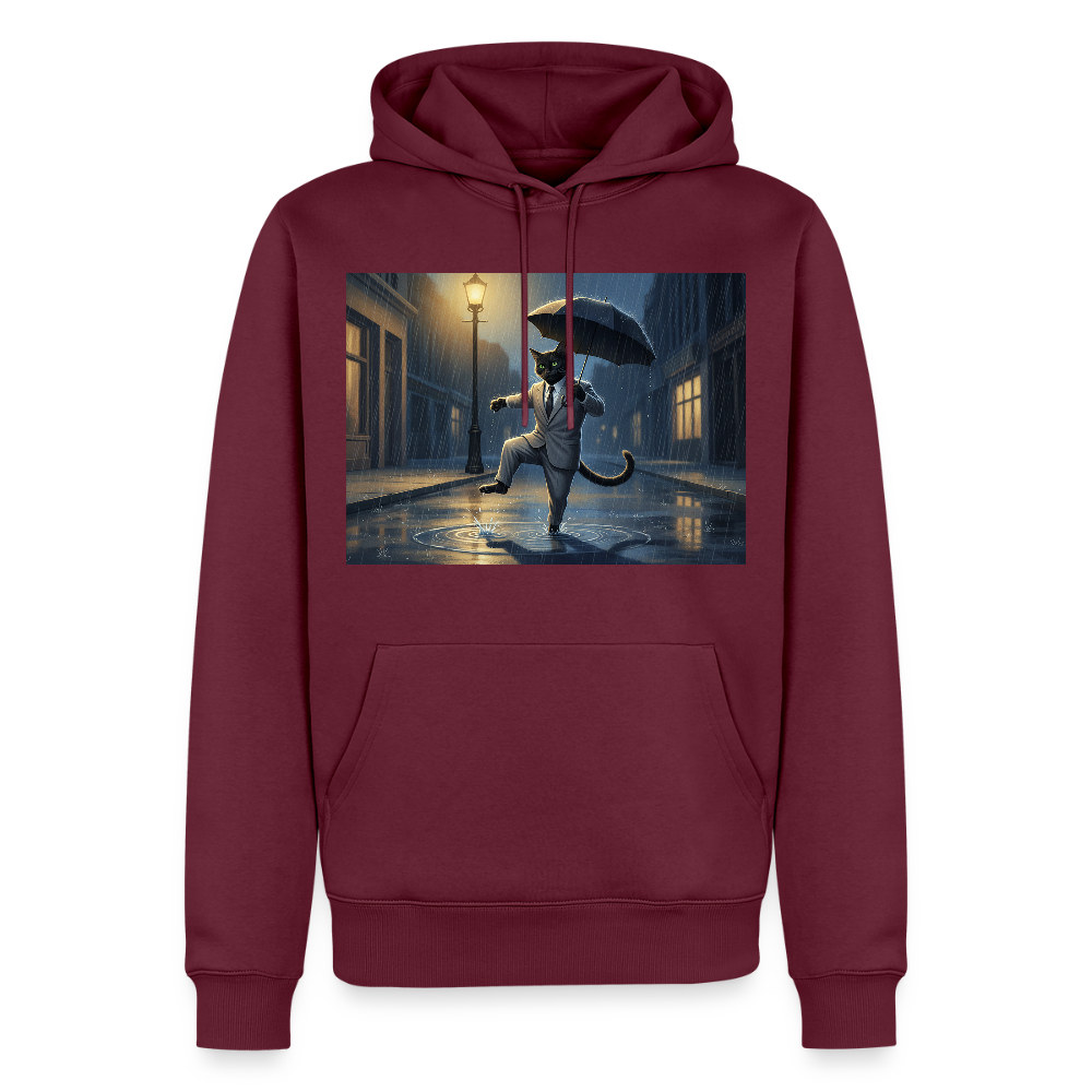 Krümel tanzt im Regen | Männer Premium Hoodie - Burgunderrot