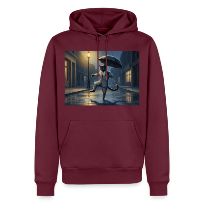 Krümel tanzt im Regen | Männer Premium Hoodie - Burgunderrot