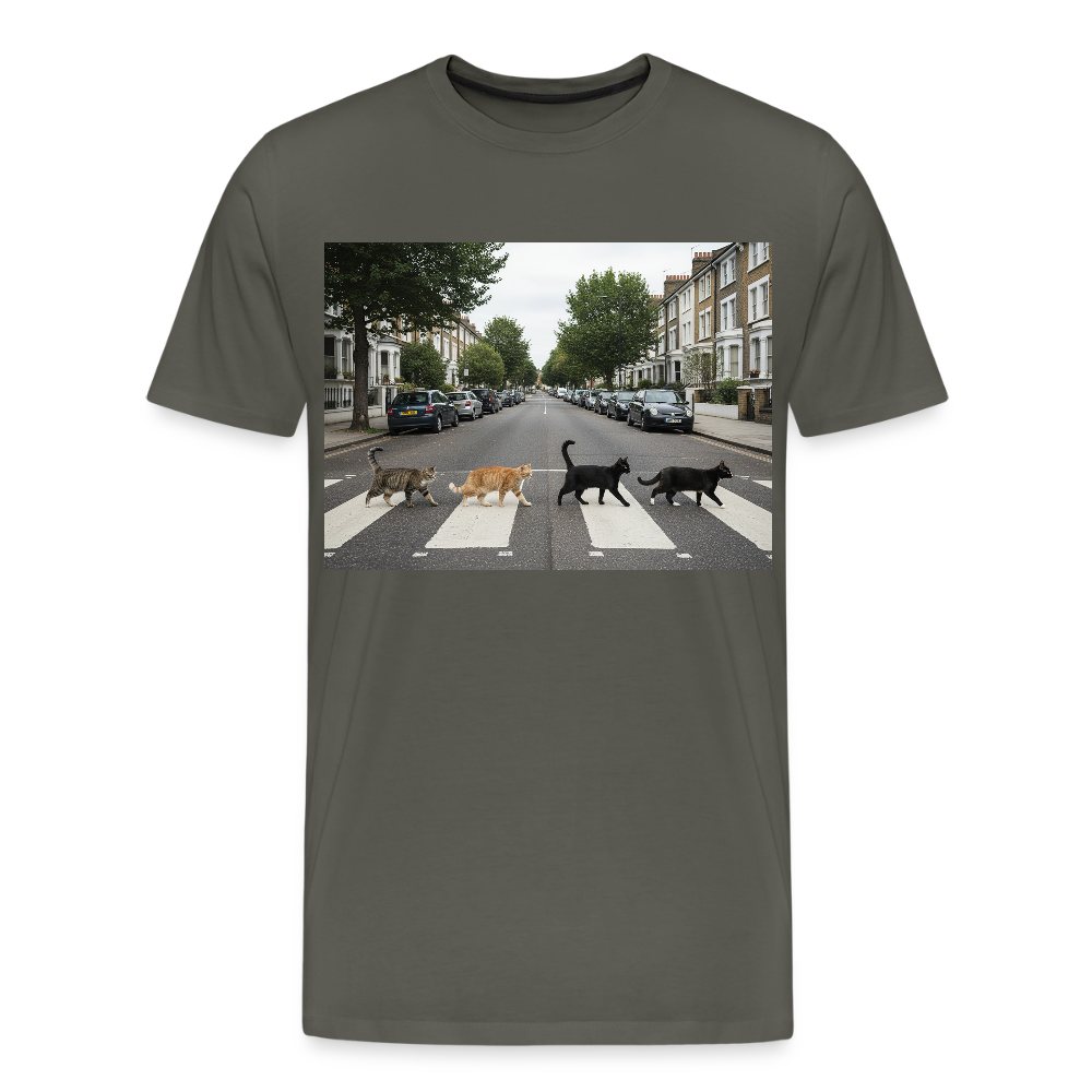 The Purrfect Crossing – Wir waren vor der Band da | Männer Premium T-Shirt - Asphalt