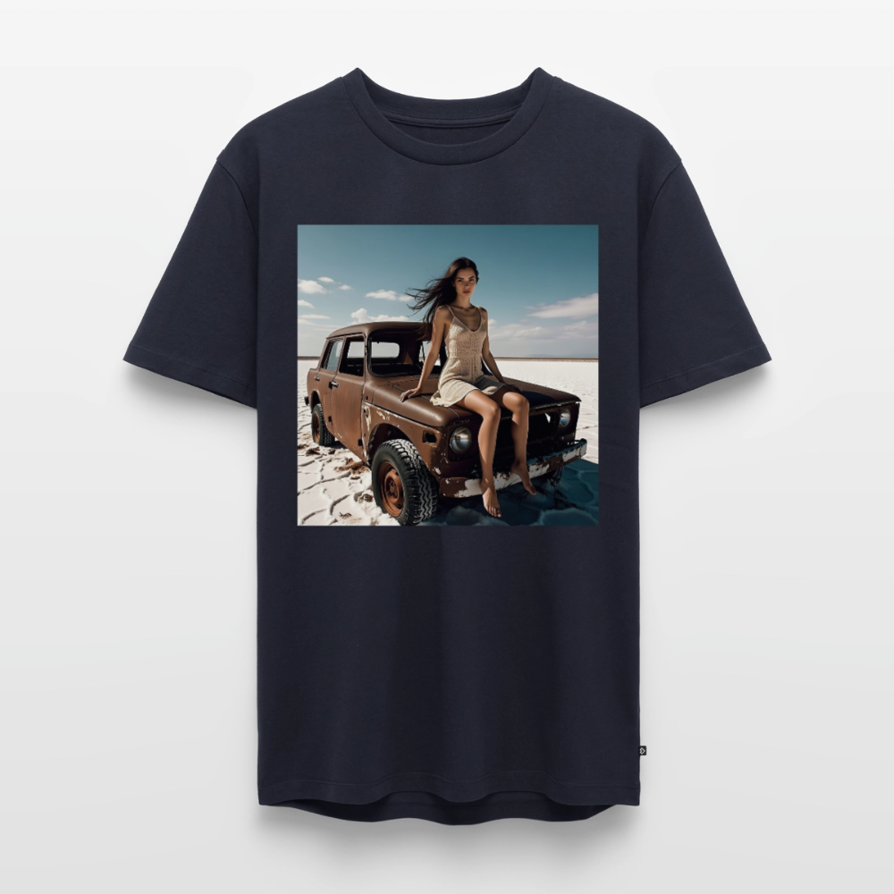 Warten auf irgendwas | Männer Premium T-Shirt - Navy