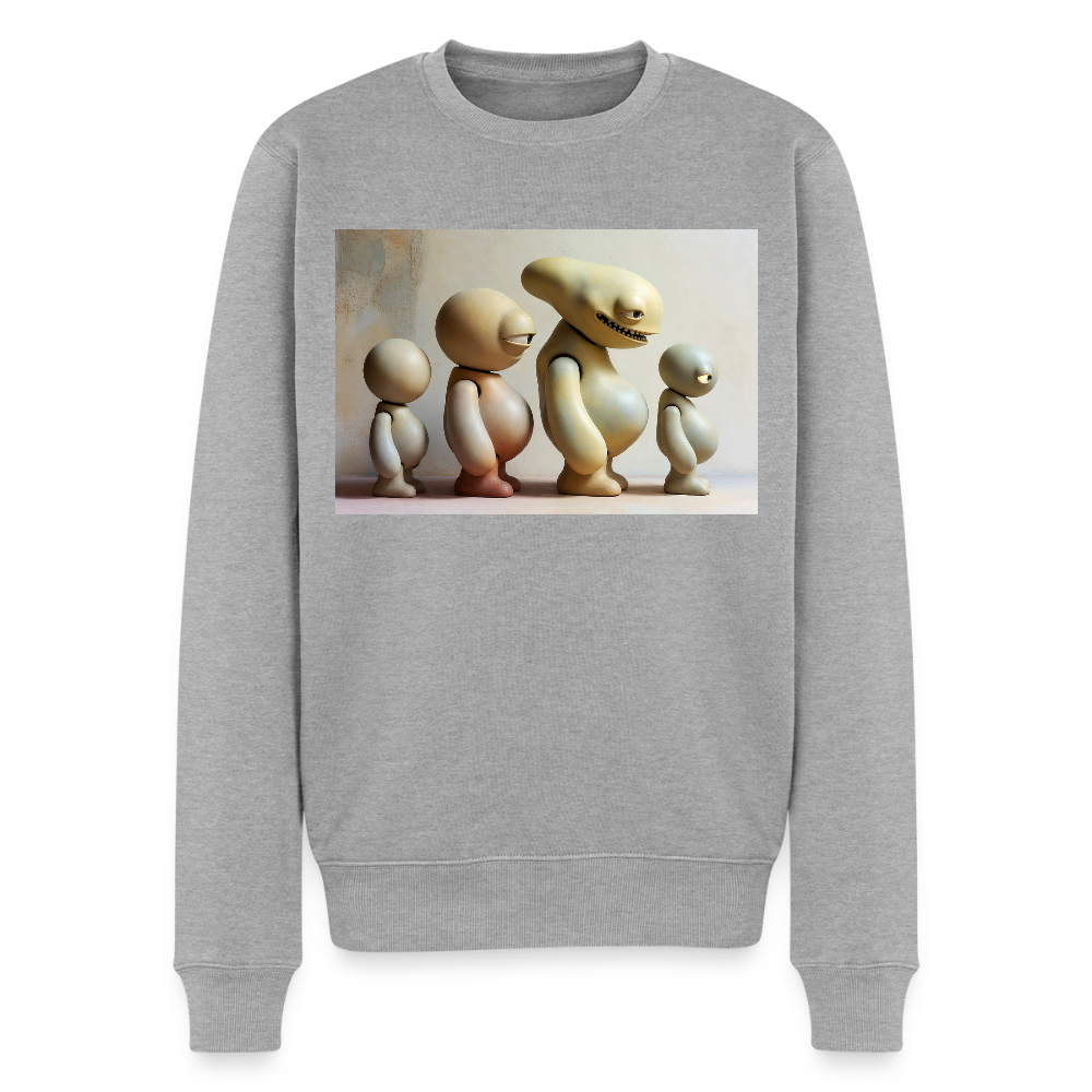 So wachsen wir also |  Männer Premium Pullover - Grau meliert