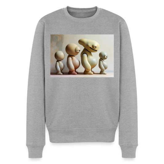 So wachsen wir also |  Männer Premium Pullover - Grau meliert