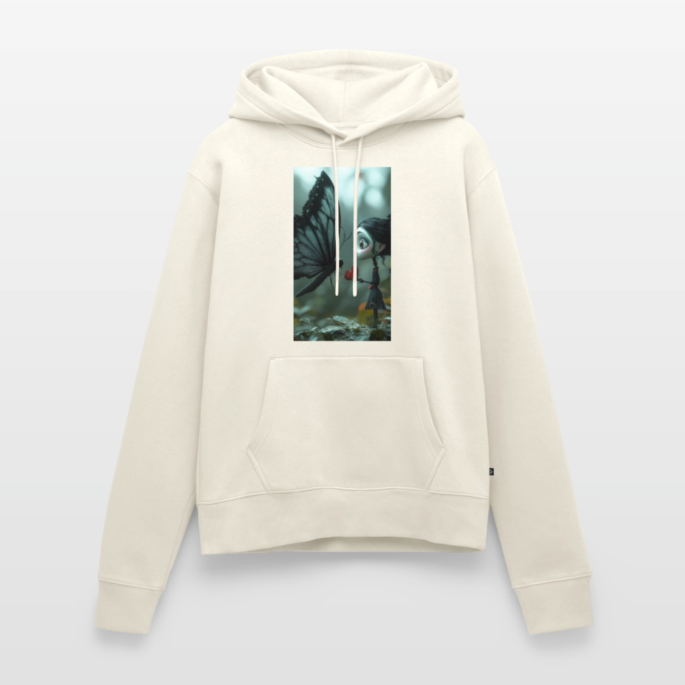 Mut für einen Moment | Frauen Premium Hoodie - Naturweiß