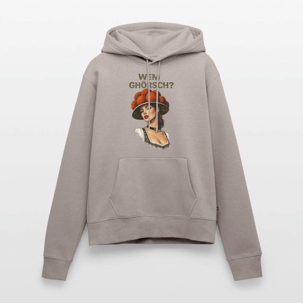 Wem ghörsch? – Schwarzwald Edition | Frauen Premium Hoodie - Taupe