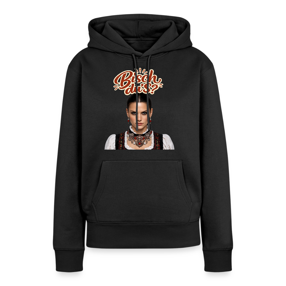 Schwarzwaldstolz – Sie weiß, wer sie isch | Frauen Premium Hoodie - Schwarz