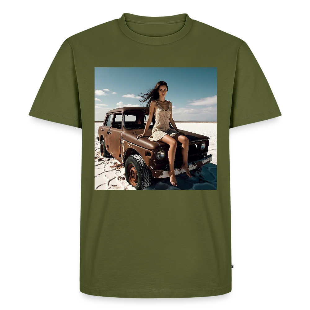 Warten auf irgendwas | Männer Premium T-Shirt - Khaki