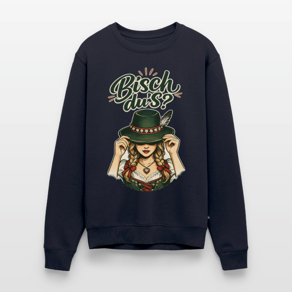 Bisch du’s? – Der Blick sagt alles |  Männer Premium Pullover - Navy