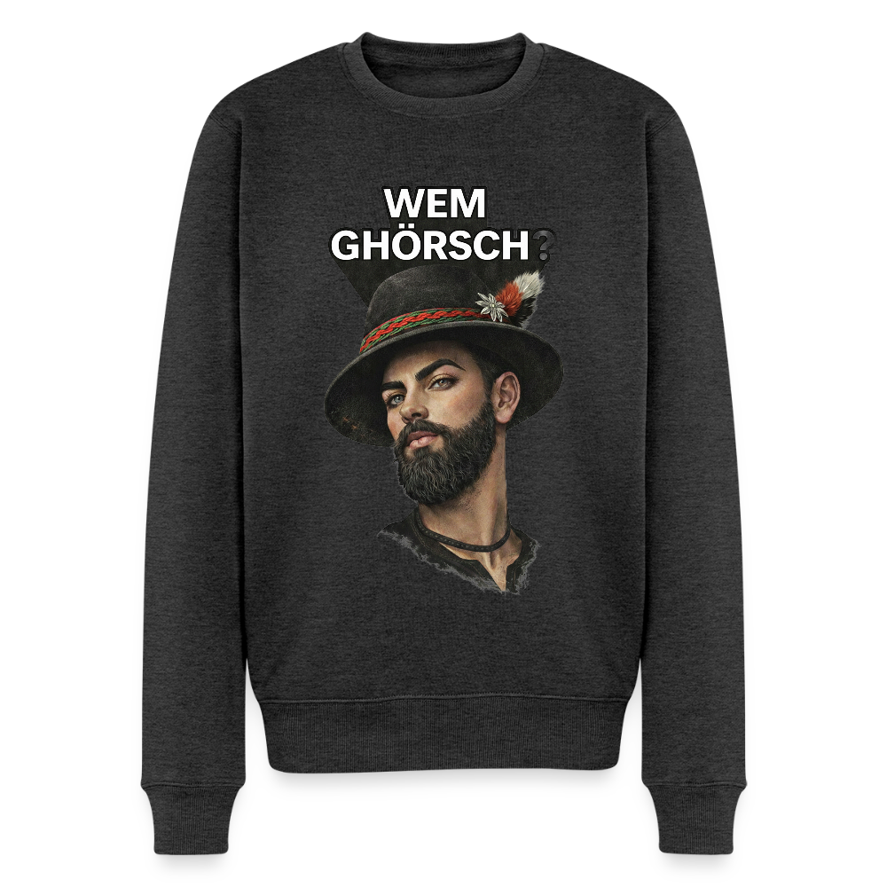 Wem ghörsch? – Alemannische Klärung |  Männer Premium Pullover - Anthrazit meliert