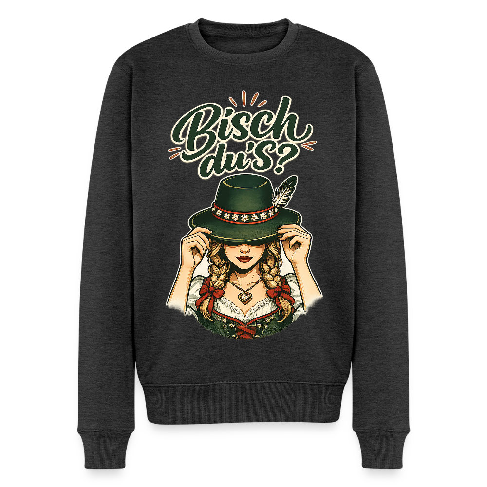 Bisch du’s? – Der Blick sagt alles |  Männer Premium Pullover - Anthrazit meliert