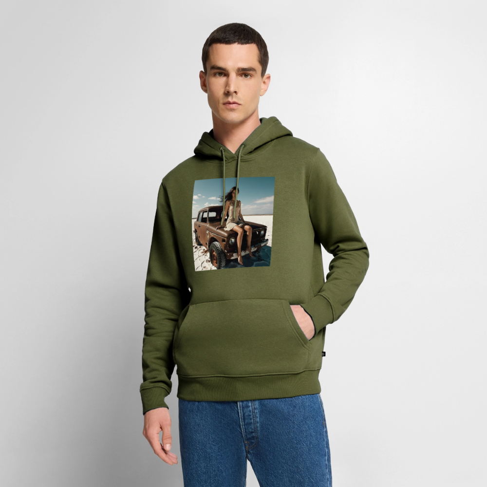 Warten auf irgendwas | Männer Premium Hoodie - Khaki