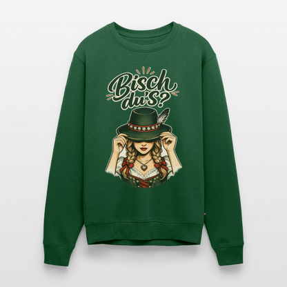 Bisch du’s? – Der Blick sagt alles |  Männer Premium Pullover - Flaschengrün