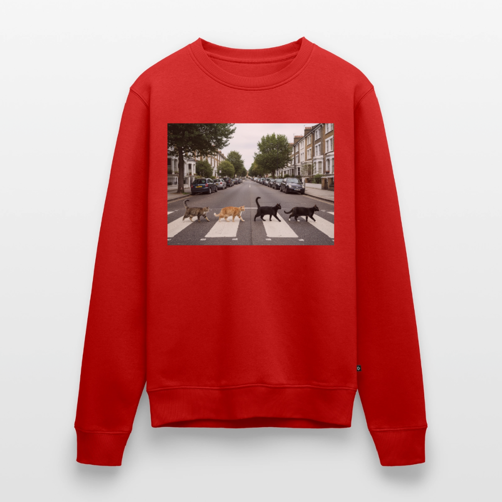 The Purrfect Crossing – Wir waren vor der Band da |  Männer Premium Pullover - Rot