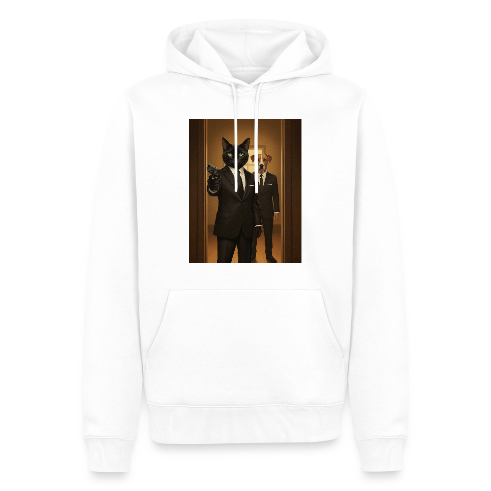 Krümel – Say Meow Again | Männer Premium Hoodie - Weiß