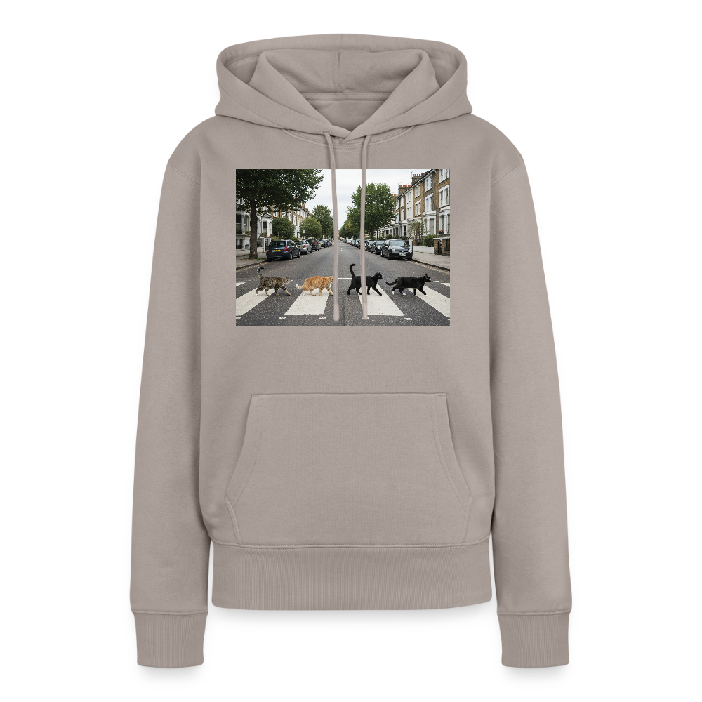 The Purrfect Crossing – Wir waren vor der Band da | Frauen Premium Hoodie - Taupe