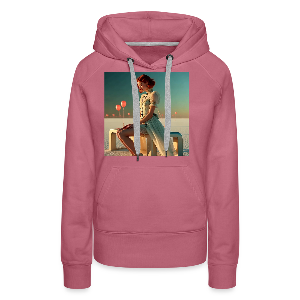 Leise Gedanken bei lauter Farben | Frauen Premium Hoodie - Malve