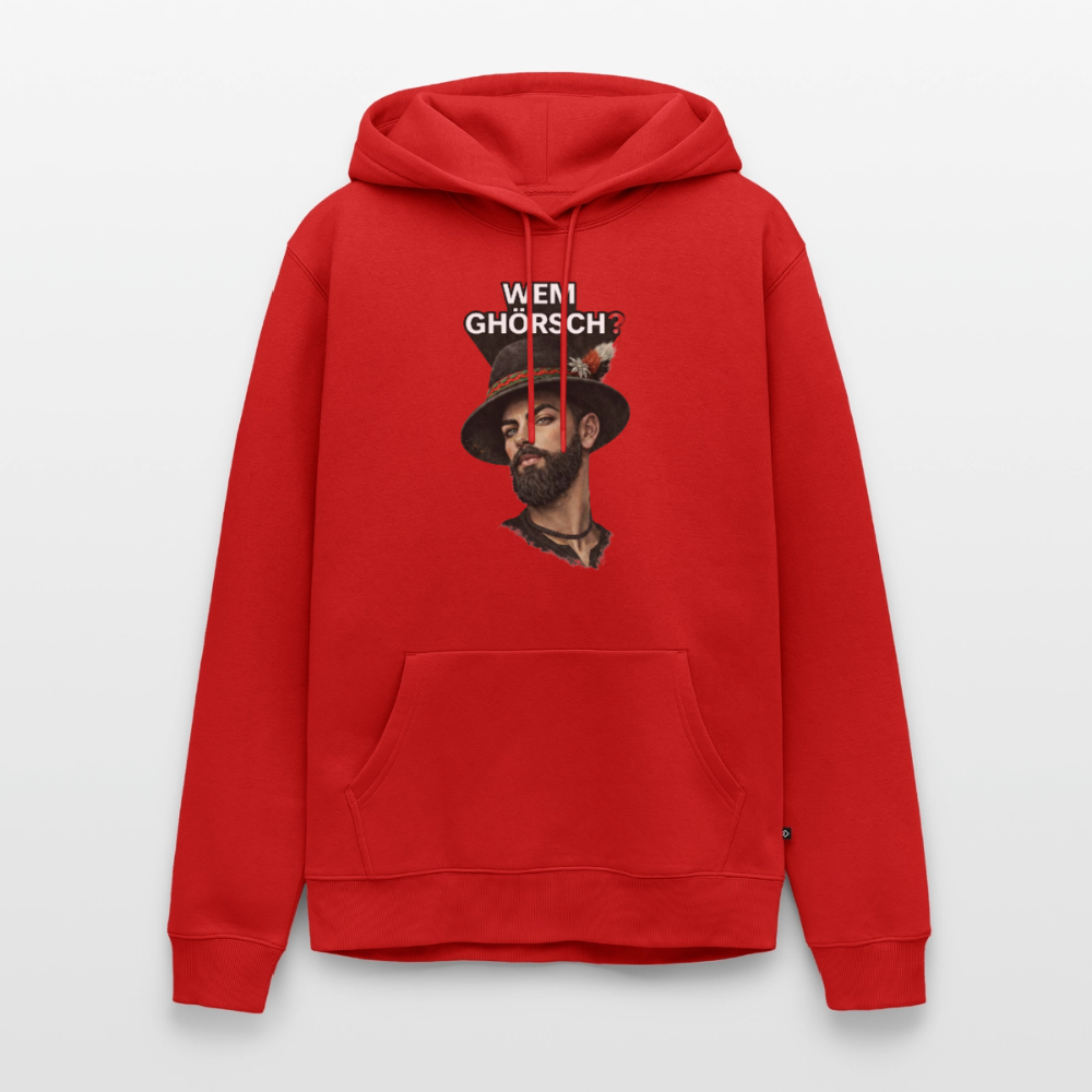 Wem ghörsch? – Alemannische Klärung | Männer Premium Hoodie - Rot