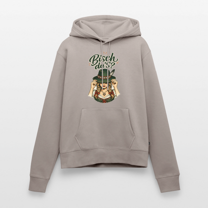 Bisch du’s? – Der Blick sagt alles | Frauen Premium Hoodie - Taupe