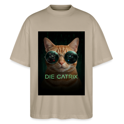Die Catrix – Krümel erwacht | Stanley/Stella Oversized Unisex Bio T-Shirt Blaster - Steingrau