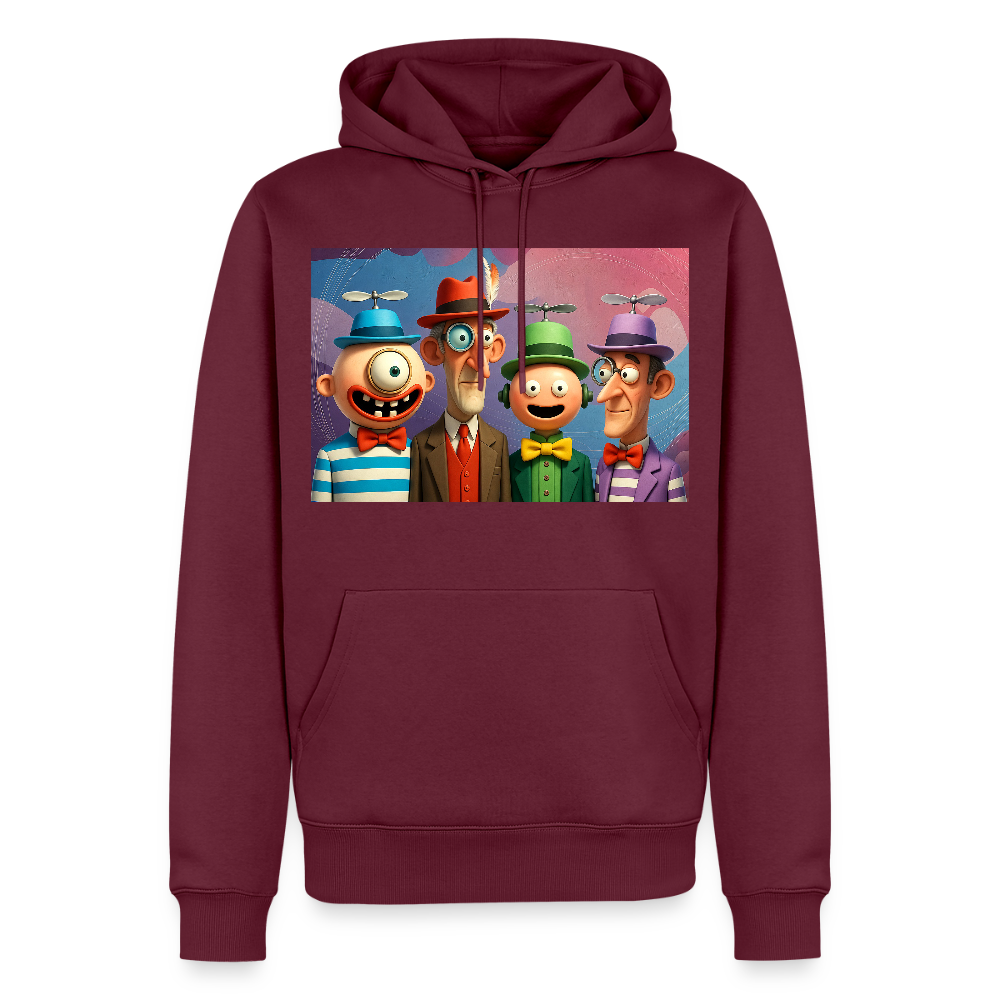 Gedankenkreise auf Hochtouren | Männer Premium Hoodie - Burgunderrot