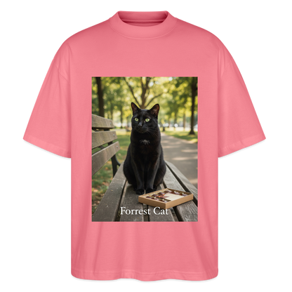 Forrest Cat – Krümel wartet | Stanley/Stella Oversized Unisex Bio T-Shirt Blaster - Pink 