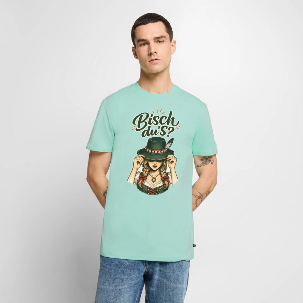 Bisch du’s? – Der Blick sagt alles | Männer Premium T-Shirt - Mint 