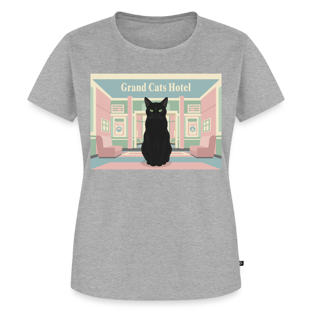 Grand Hotel Krümel | Frauen Premium T-Shirt - Grau meliert