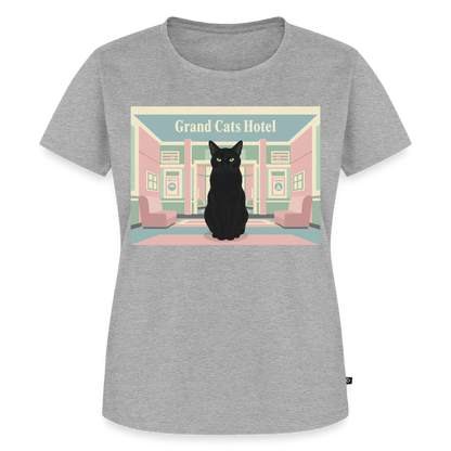 Grand Hotel Krümel | Frauen Premium T-Shirt - Grau meliert