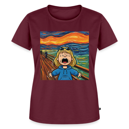 Der Schrei… manchmal bist du es selbst | Frauen Premium T-Shirt - Burgunderrot