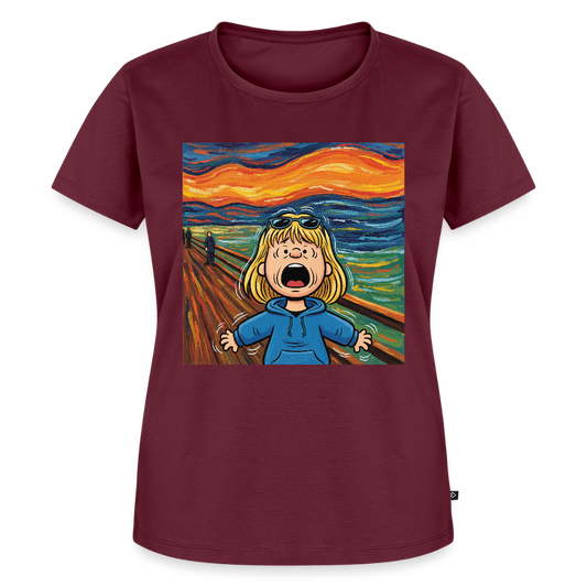 Der Schrei… manchmal bist du es selbst | Frauen Premium T-Shirt - Burgunderrot