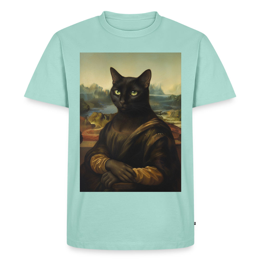 Mona Lisa… aber es ist eine Katze | Männer Premium T-Shirt - Mint 