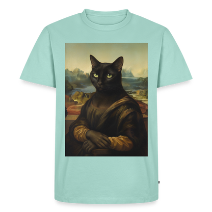Mona Lisa… aber es ist eine Katze | Männer Premium T-Shirt - Mint 