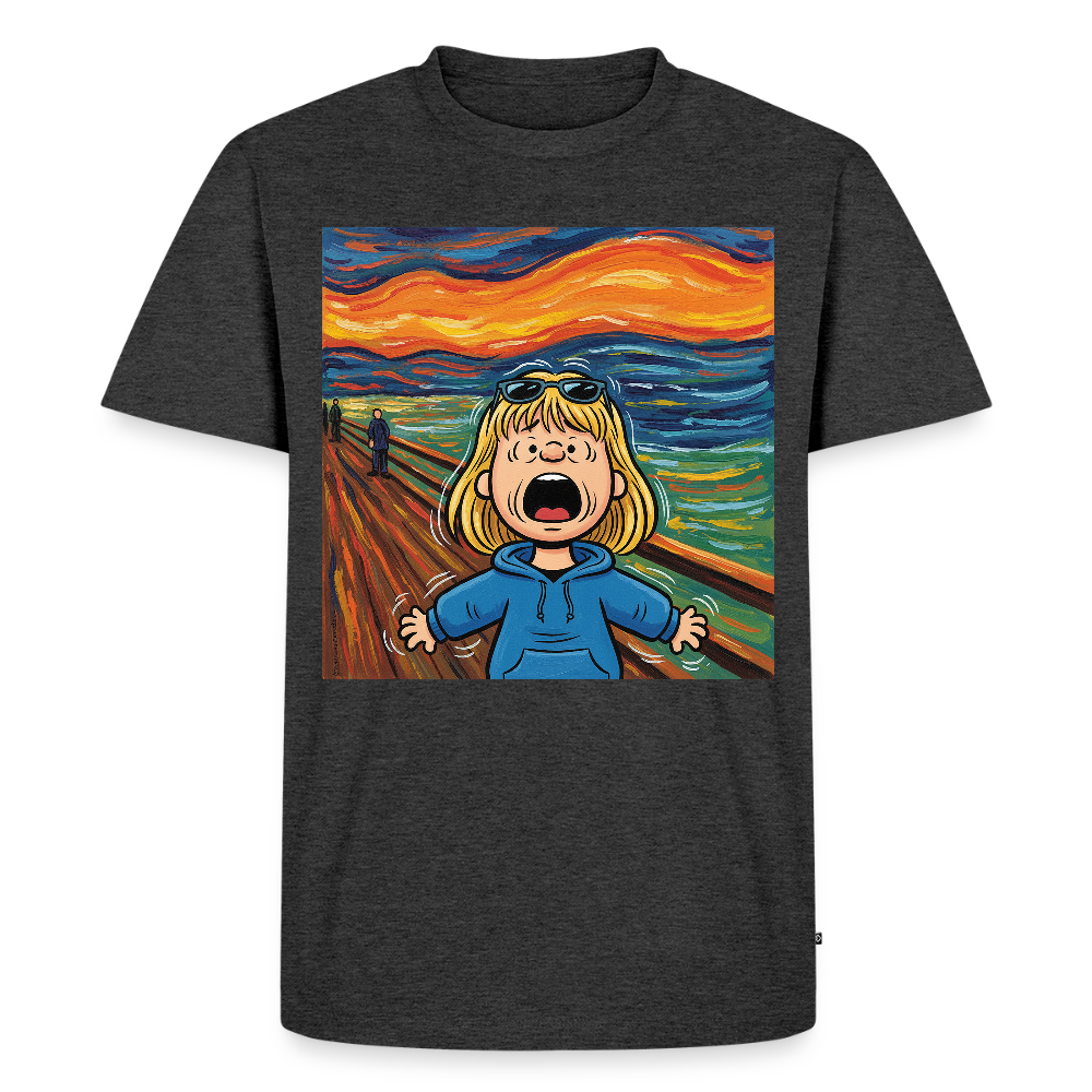 Der Schrei… manchmal bist du es selbst | Männer Premium T-Shirt - Anthrazit meliert