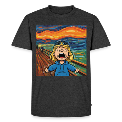 Der Schrei… manchmal bist du es selbst | Männer Premium T-Shirt - Anthrazit meliert