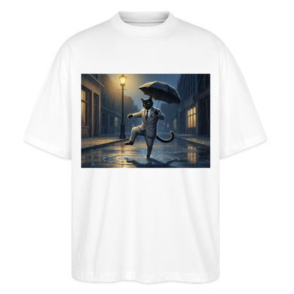Krümel tanzt im Regen | Stanley/Stella Oversized Unisex Bio T-Shirt Blaster - Weiß