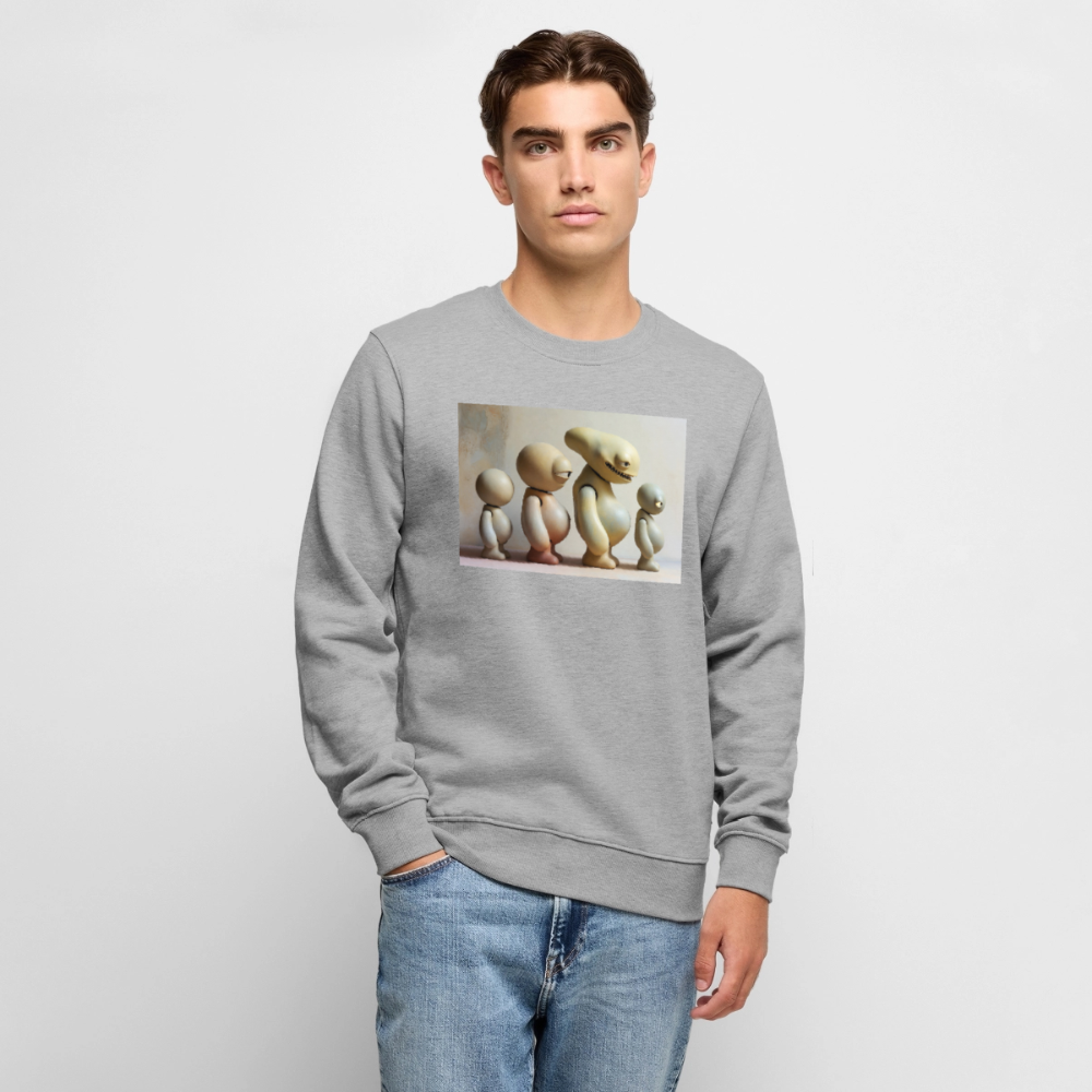 So wachsen wir also |  Männer Premium Pullover - Grau meliert