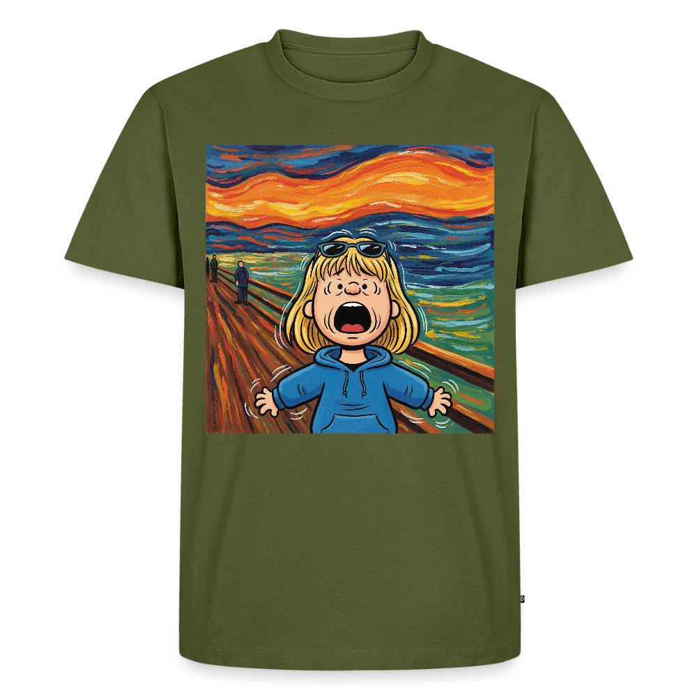 Der Schrei… manchmal bist du es selbst | Männer Premium T-Shirt - Khaki