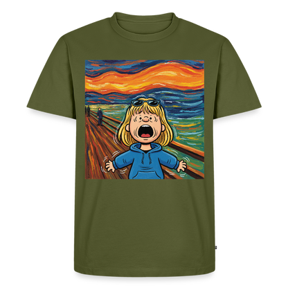 Der Schrei… manchmal bist du es selbst | Männer Premium T-Shirt - Khaki