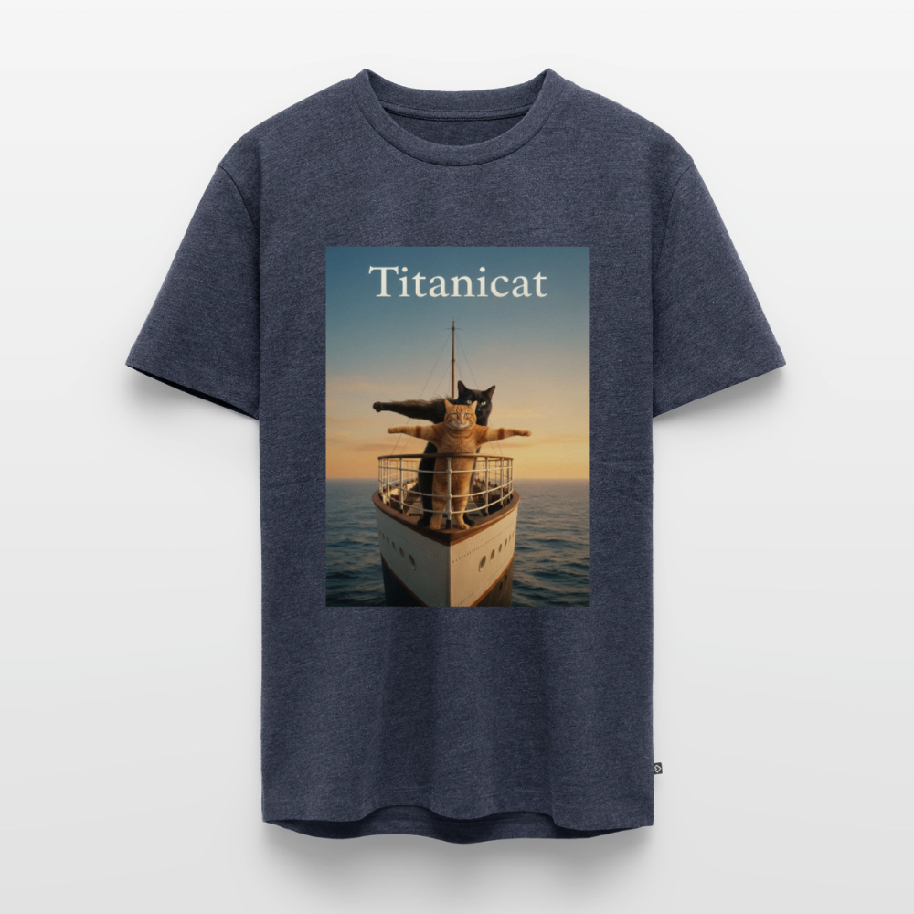 Titanicat – Ich bin der König der Kratzbäume | Männer Premium T-Shirt - Jeansblau 