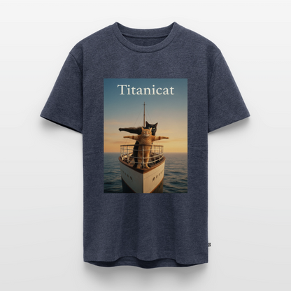 Titanicat – Ich bin der König der Kratzbäume | Männer Premium T-Shirt - Jeansblau 