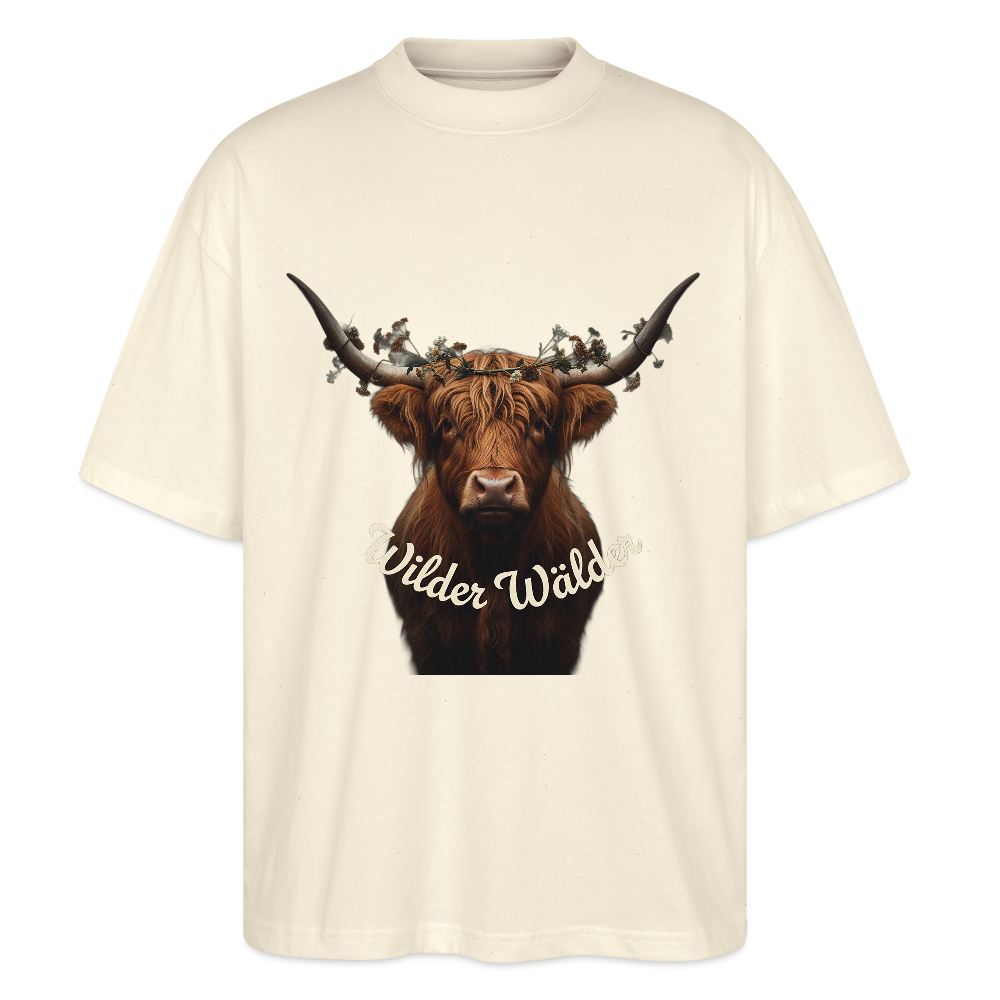 Wilder Wälder – Schwarzwald Highland Rind | Stanley/Stella Oversized Unisex Bio T-Shirt Blaster - Natur
